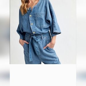 Free people Jumpsuit dennin blue size s